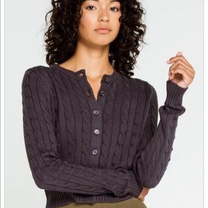 Full tilt cable knit sweater!